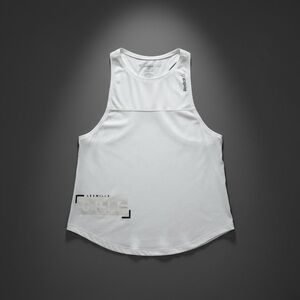 Les Mills GRIT Tank Women’s Medium White Racerback Workout Reebok